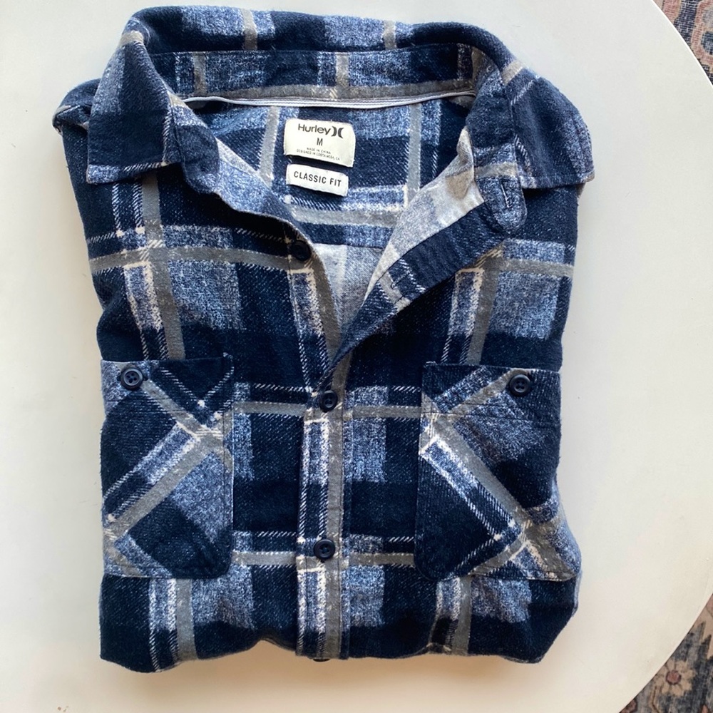 Hurley light weight flannel